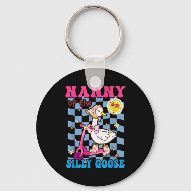 Llavero Nanny Of The Silly Goose First Birthday Family Mat (Anverso)