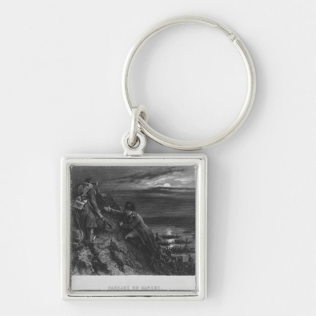 Llavero Napoleon I Bonaparte que cruza el río (Frente)