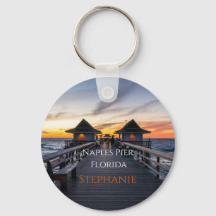 Llavero Nápoles Pier Florida Nombre Keychain
