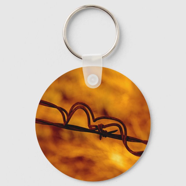 Llavero Naranja Amarillo Barbed Wigue Fugue (Anverso)