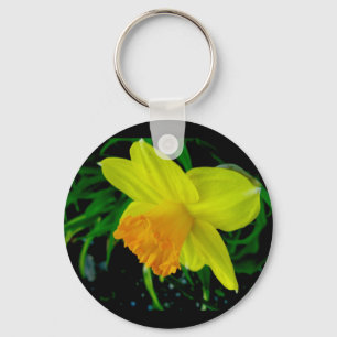 Llavero Naranja amarillo Daffodil Keychain