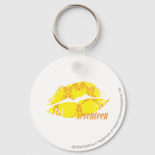 Llavero Naranja Amarillo Damask
