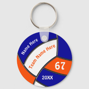 Llavero Naranja, azul real o CUALQUIER COLOR de voleibol b