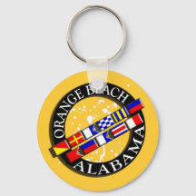 Naranja Beach Nautical Keychain
