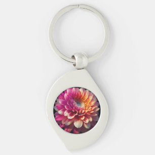 Llavero Naranja blanco amarillo rosa morado azul dahlia fl