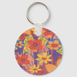 Llavero Naranja bohemio audaz