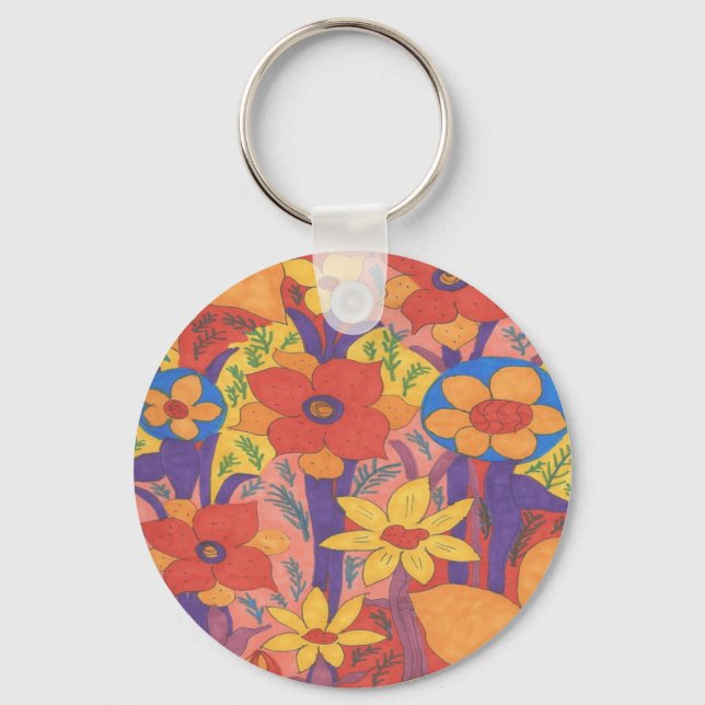 Llavero Naranja bohemio audaz (Anverso)