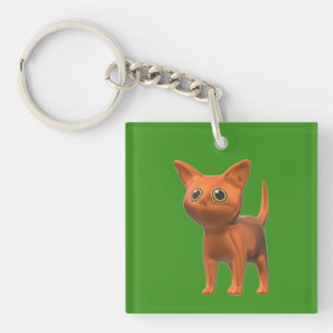Llavero Naranja Cat
