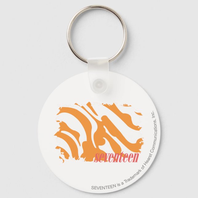 Llavero Naranja cebra 4 (Anverso)