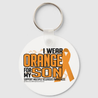 Llavero Naranja de esclerosis múltiple para el hijo
