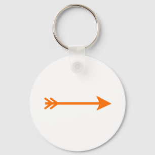 Llavero Naranja de flecha directo Los regalos de zazzle de