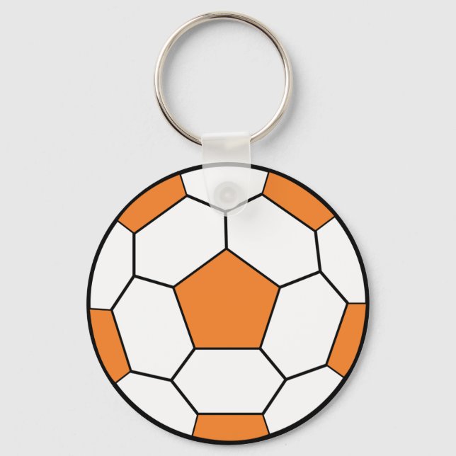 Llavero naranja de fútbol (Anverso)