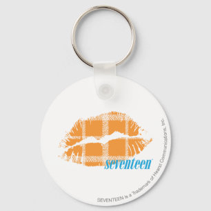 Llavero Naranja de la tela escocesa