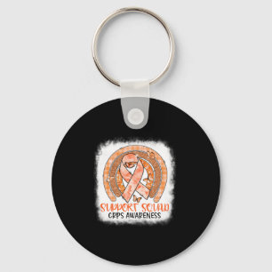 Llavero Naranja de mariposa apoyo arco iris galvanizado