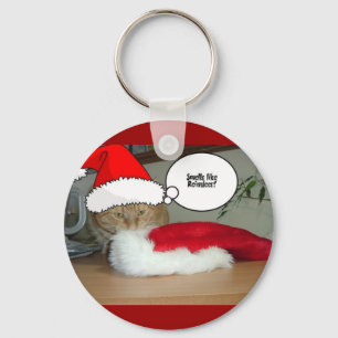 Llavero Naranja de navidades Tabby Cat