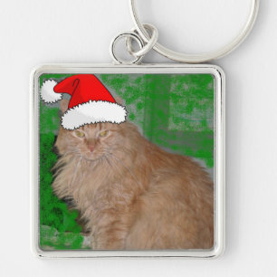 Llavero Naranja de navidades Tabby Kitty Cat