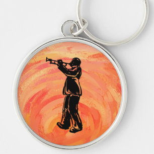 Llavero Naranja de Trumpet de Noches de Boogie de Nueva Yo