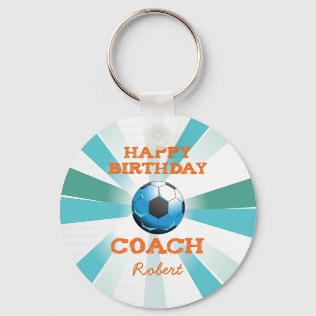 Llavero Naranja/estreno Verde azulado/azul del entrenador  (Anverso)