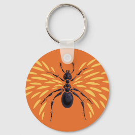 Llavero Naranja feroz de los insectos de hormiga alada