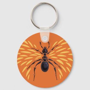 Llavero Naranja feroz de los insectos de hormiga alada