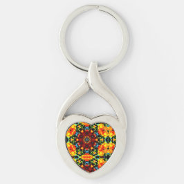 Llavero Naranja floral