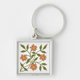 LLAVERO NARANJA FLOWERS KEYCHAIN