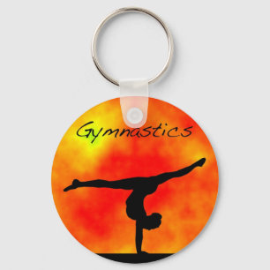 Llavero Naranja Gymnastics Keychain
