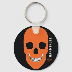 Llavero Naranja HANDSKULL, cráneo feliz, bandera Naranja