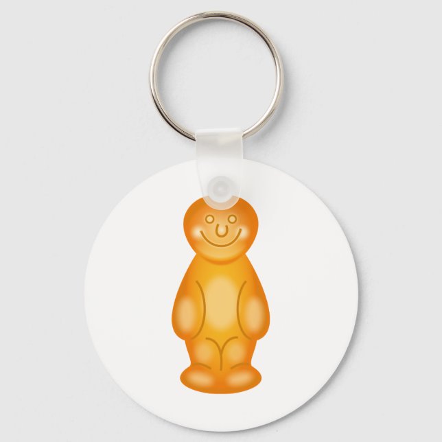 Llavero Naranja Jelly Baby (Anverso)
