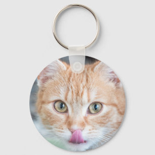 Llavero Naranja kitty slurp