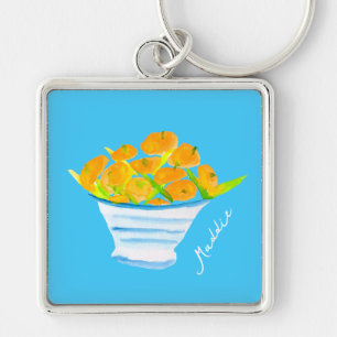 Llavero Naranja kumquats acuarela
