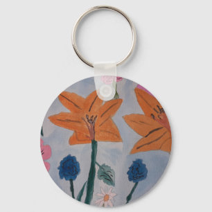 Llavero Naranja Lilies Badge