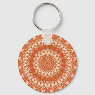 Llavero Naranja mandala.