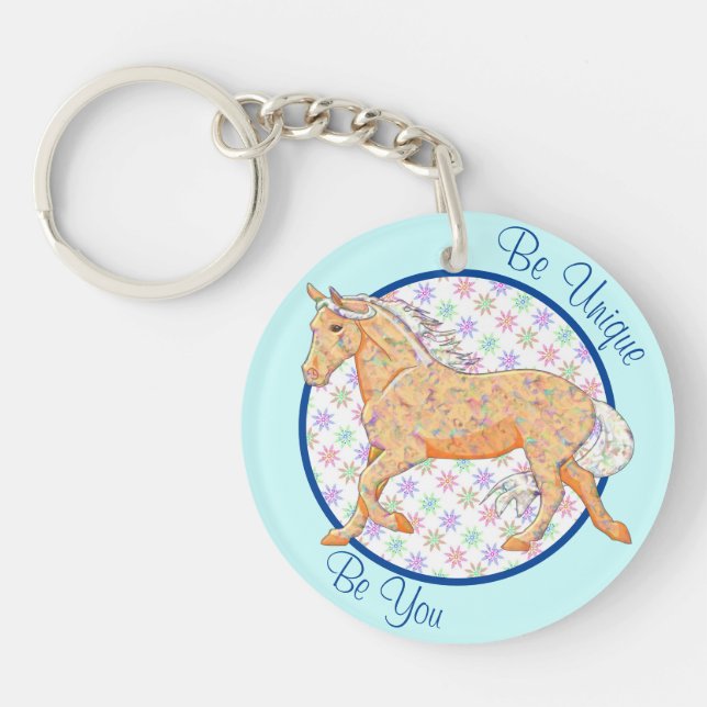 Llavero Naranja Palomino (azul/púrpura) (Frente)