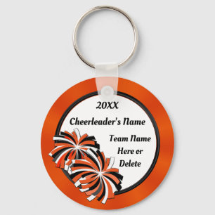 Llavero Naranja personalizado y cadenas de claves de Black