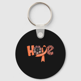Llavero Naranja Ribbon Leopardo Sunflower Hope RSD CRPS Aw