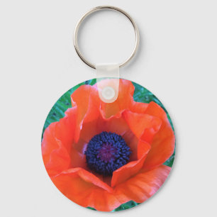 Llavero NARANJA rojo oriental POPPY —