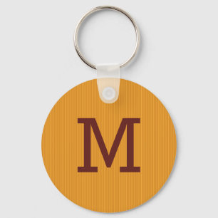Llavero Naranja / Rótulo amarilla personalizado de llave m