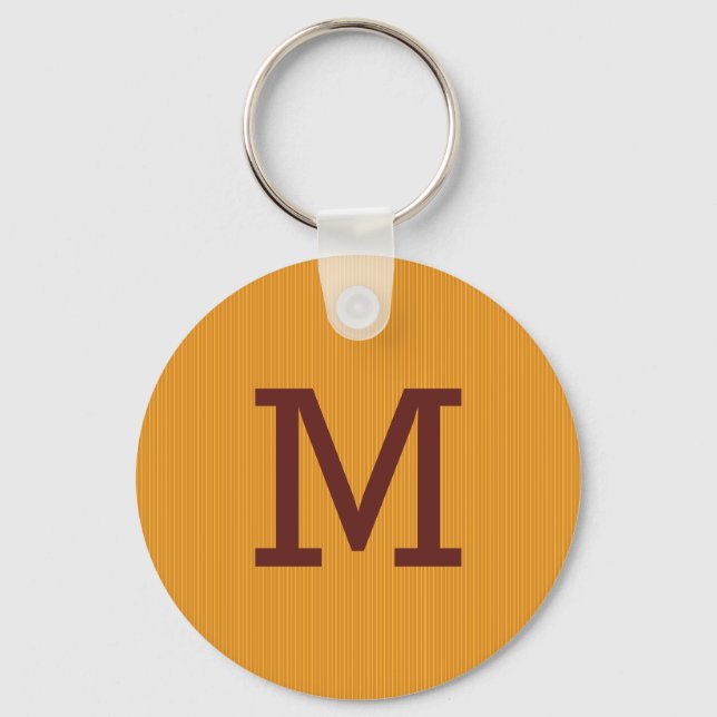 Llavero Naranja / Rótulo amarilla personalizado de llave m (Anverso)