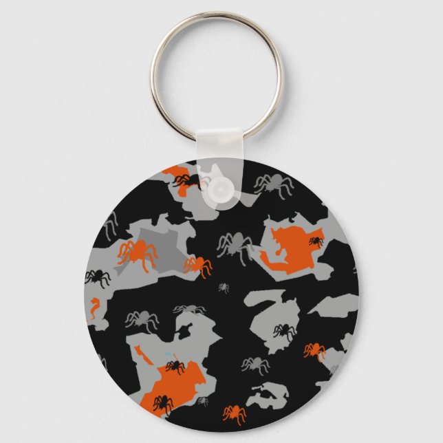 Llavero Naranja Spider Camo (Anverso)