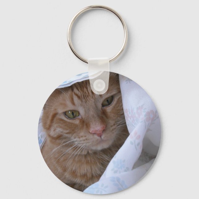 Llavero Naranja Tabby Cat (Anverso)