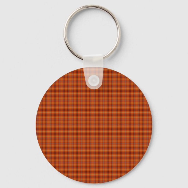 Llavero Naranja Tartan Keychain (Anverso)