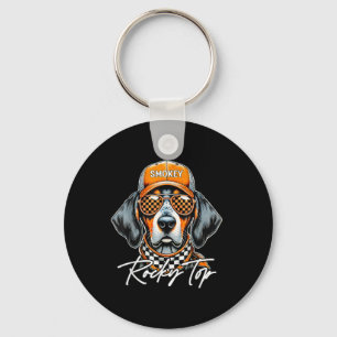 Llavero Naranja Vintage Sangrado Perro Tennessee Lover Roc