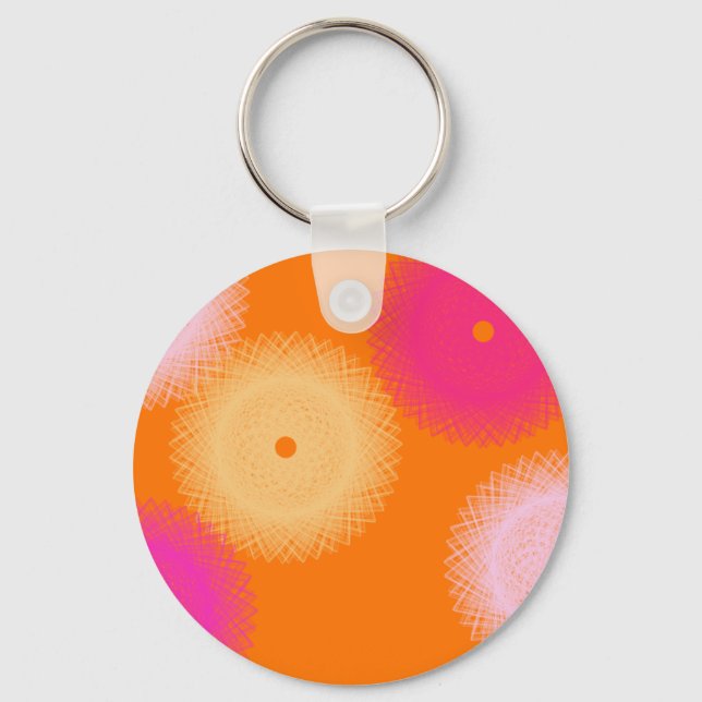 Llavero naranja y color pop rosa (Anverso)