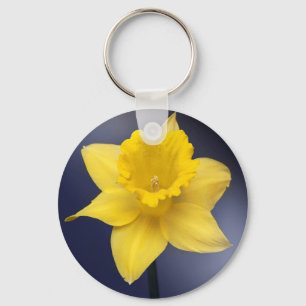 Llavero Narciso Amarillo Flor Flor Pintada acuarela floral
