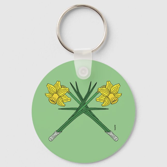 Llavero Narcisos Cruzados (Anverso)