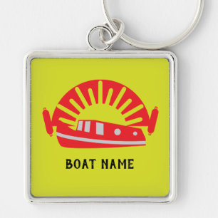 Llavero Narrote Canal Bote Living Doormat Keychain