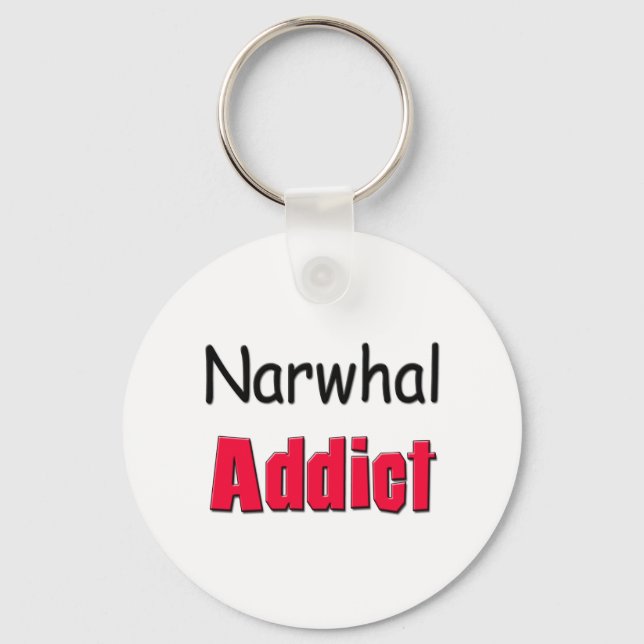 Llavero Narwhal Addict (Anverso)