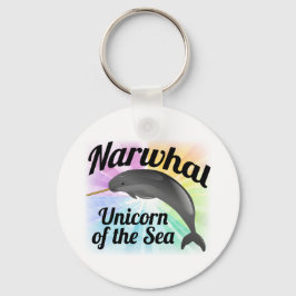Llavero Narwhal Unicorn of the Sea, Cute Rainbow