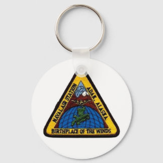 Llavero NAS Adak, Alaska White Keychain